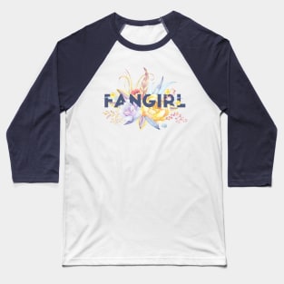 Floral FANGIRL Baseball T-Shirt